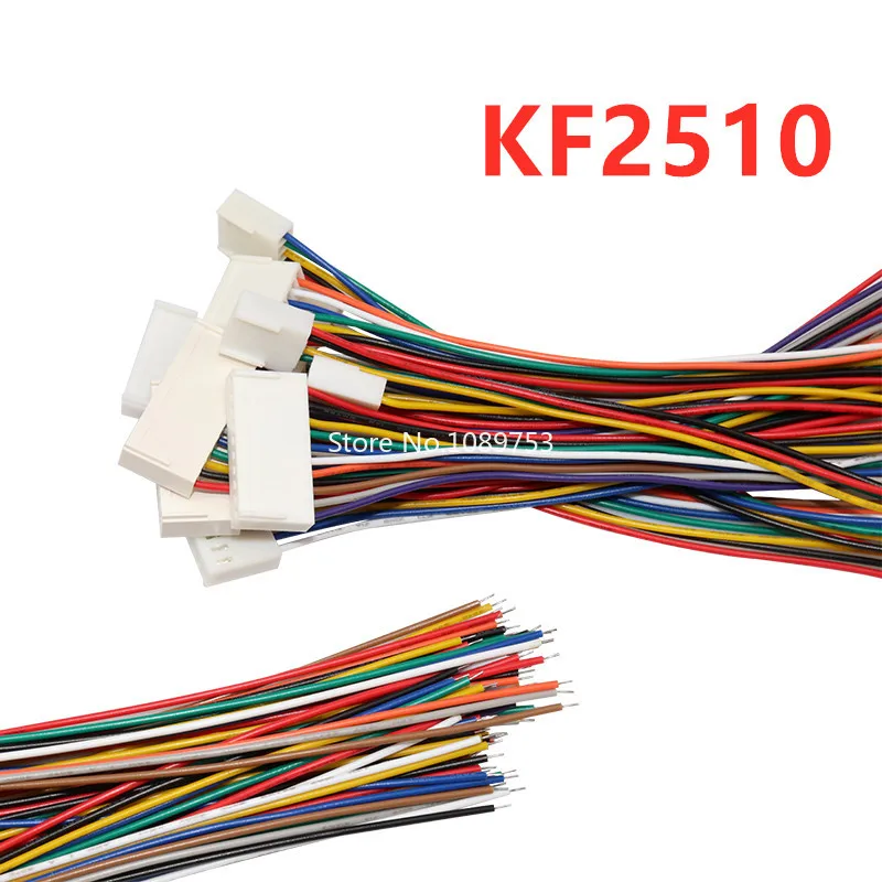 10 szt. Rozstaw KF2510 przewód przyłączeniowy 2.54mm 2/3/4/5/6/7/8/9/10P pojedynczy klosz kabel elektroniczny 20cm 26AWG 2510 przewód łączący