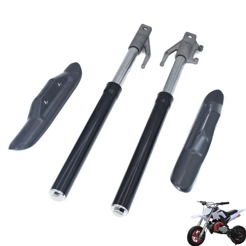 525MM Front Inverted fork shock absorption with protector cover for motocross Mini Dirt Pit Bike Small Apollo 47cc 49cc 50cc