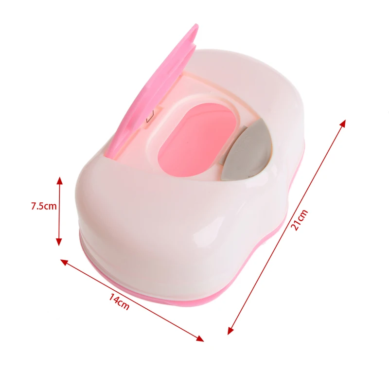 プラスチックウェットティッシュ収納ケースボックス詰め替え容器80枚