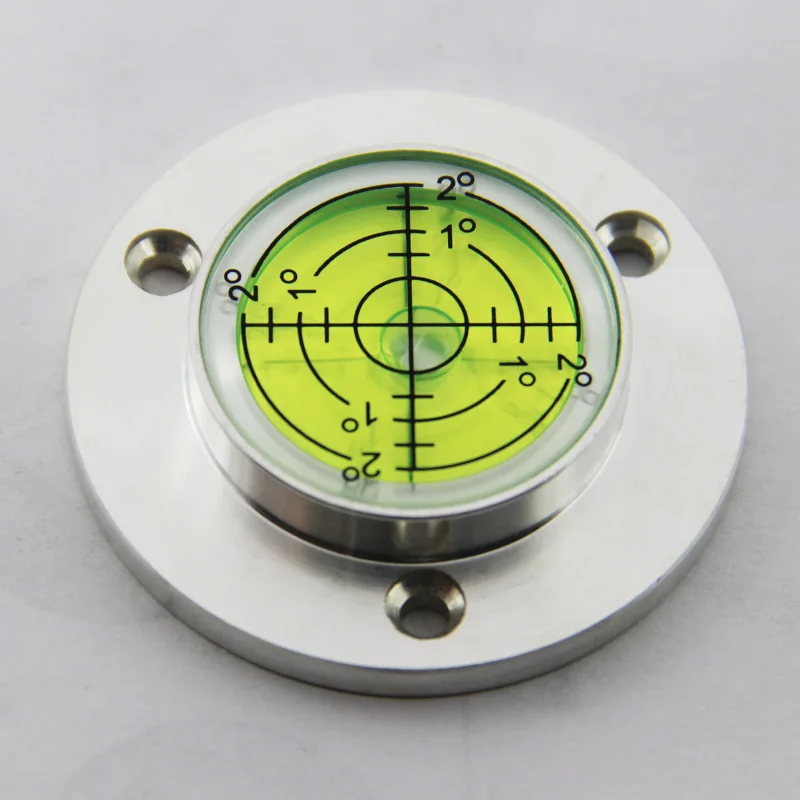 Nível de flange de metal universal de alta precisão, nível de olho de touro, nível portátil, conta de nível de bolha