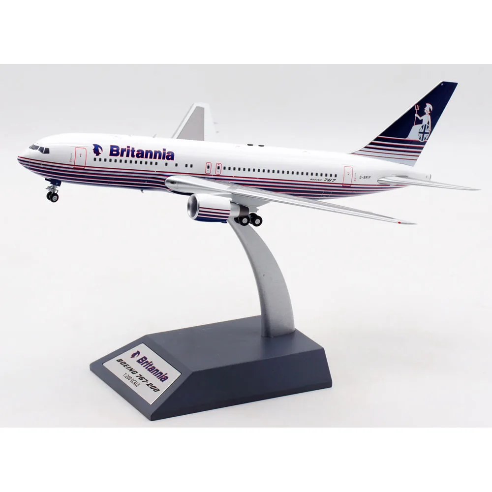 1:200 Alloy Collectible Plane Gift INFLIGHT ARD762BT01 Britannia Airlines Boeing 767-200ER Diecast Aircraft Jet Model G-BRIF