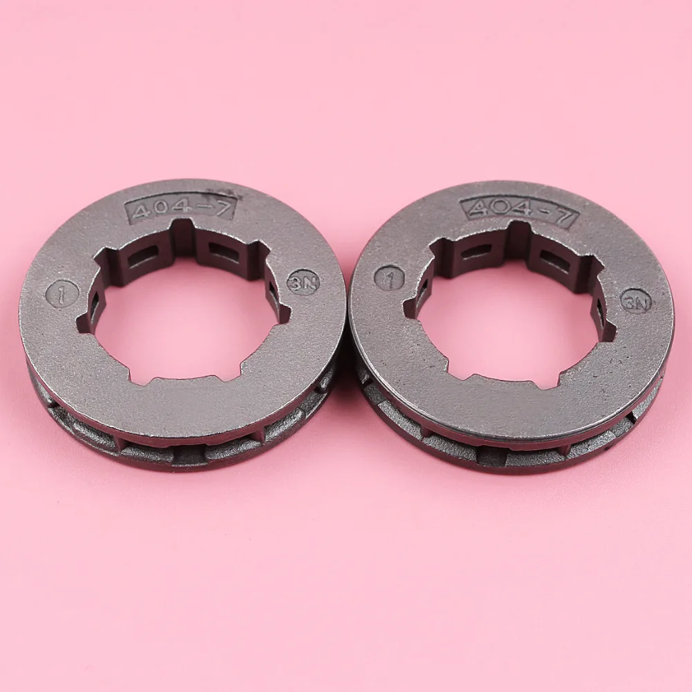 2 개/몫 스프로킷 림 Husqvarna 181 185 2100 2101 281 285 288 298 385 394 394XP 395XP 전기 톱 .404 피치 7 치아 ID 22mm