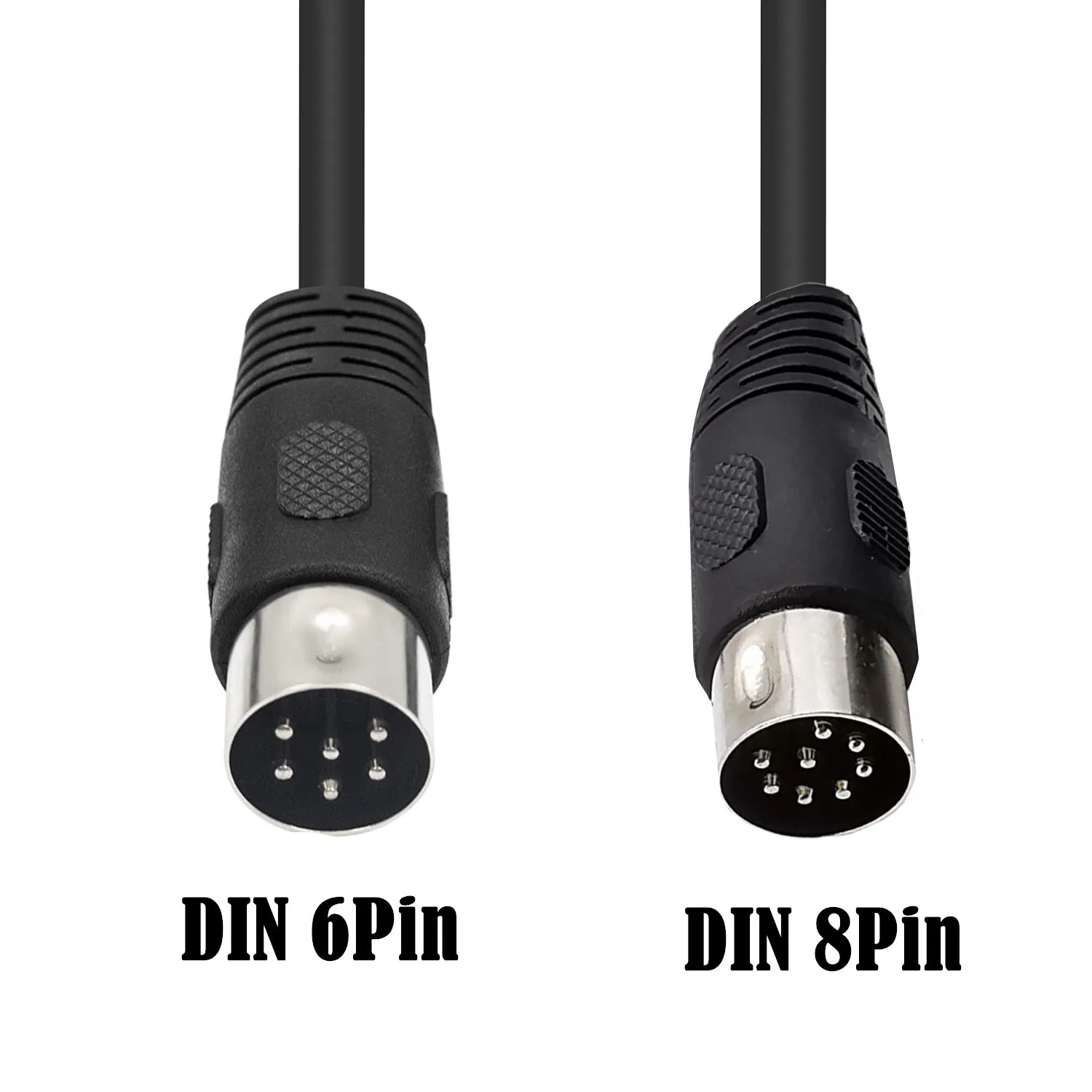 MIDI 8 Pin Din Male TO 6 Pin Male Audio Data Signal Cable 1.8meter