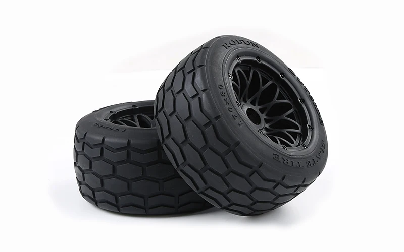 1/5 Scale Baja Rear Gravel All-Terrain Tires on 5 Spoke Wheels for HPI Baja 5B  LOSI 5IVE-T or Desert buggy XL