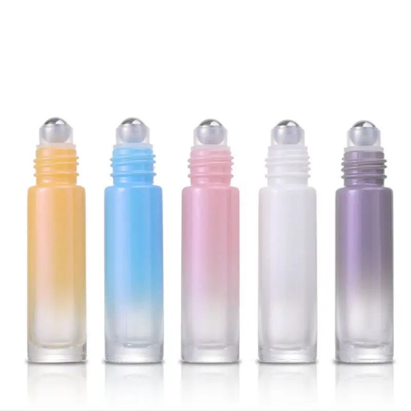 

100Pcs 10ml Glass Essential Oil Roll On Bottle Metal Roller Ball for Perfume Aromatherapy