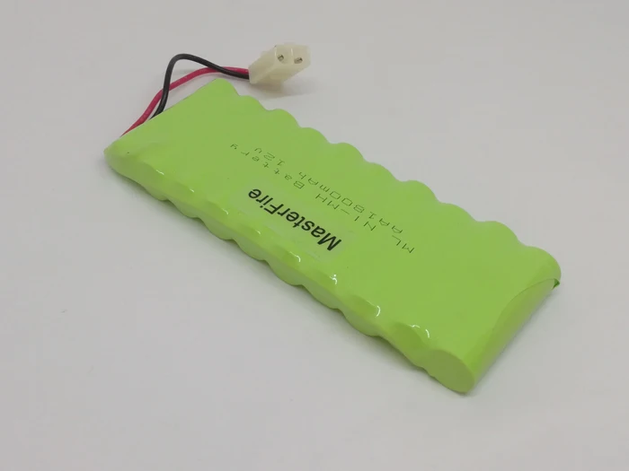 

MasterFire Original 12V 10x AA 1800mAh Ni-MH Battery Cell Rechargerable NiMH Batteries Pack With Plug for Vacuum Cleaner E-Bikes