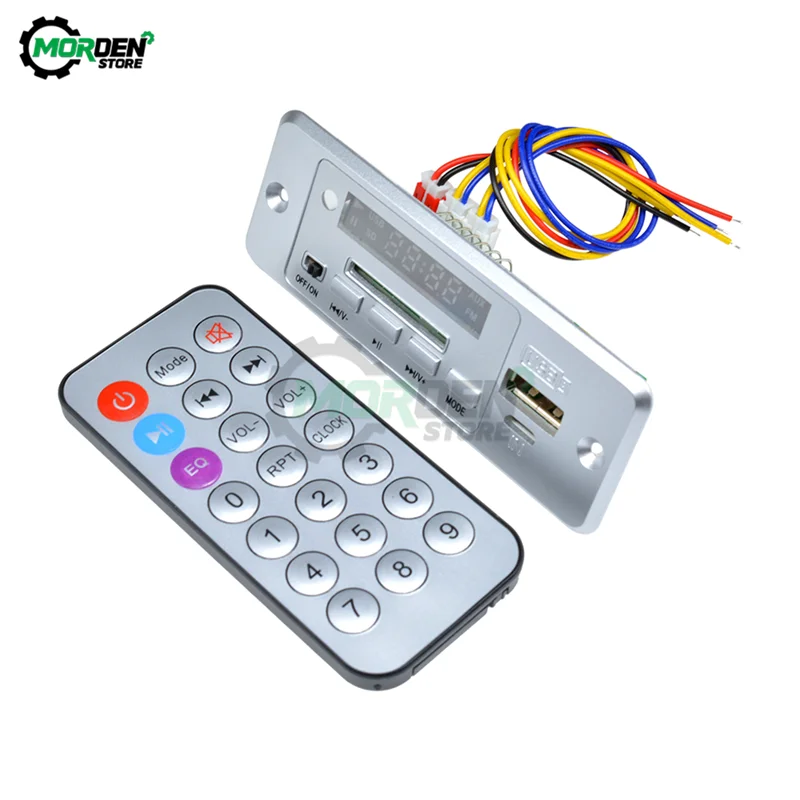 DC 3.6-5V 3W Stereo Power Amplifier Car MP3 Bluetooth Decoder Board Module MP3 WAV U-Disk TF Card Mini USB With Remote Control