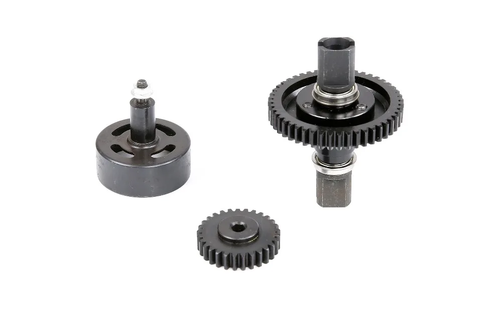 Kim Loại Siêu Tốc Độ 29T 48T Gear Bộ Whit 1 Bộ Lục Giác Chuông Ly HợP Cho 1/5 Losi 5ive-t rofun Rovan LT KM X2 Rc Xe Đồ Chơi Phần