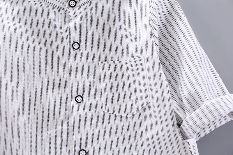 IENENS-T-shirt formel en coton pour enfants, chemise messieurs pour garçons, vêtements pour enfants, chemisier pour bébé garçon, chemises pour bébés
