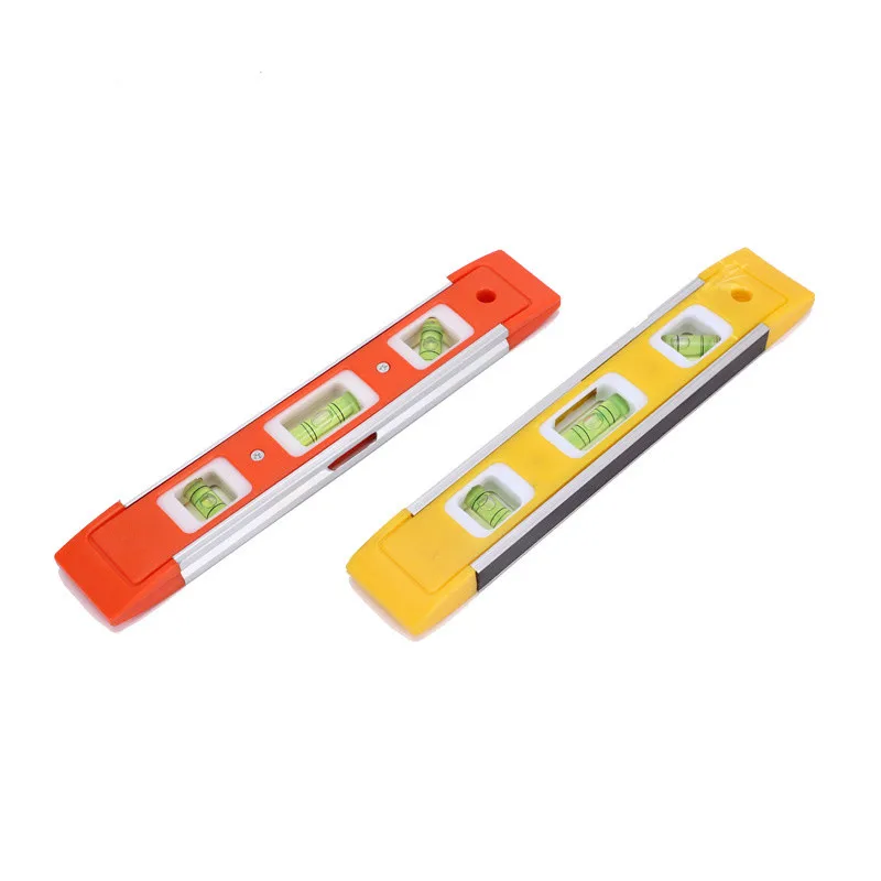 9 Inch Magnetic Spirit Level Bubble Ruler Portable Pocket Spirit Level Tool Vertical Horizontal Bubble Level Measure Instruments