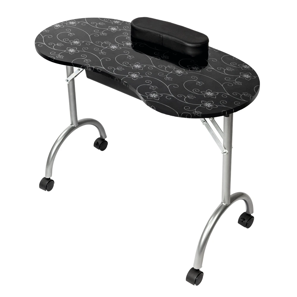 Professional Folding Manicure Nail Table Roiling Tattoo Salon Beauty Furniture Manicura Nail Desk Station