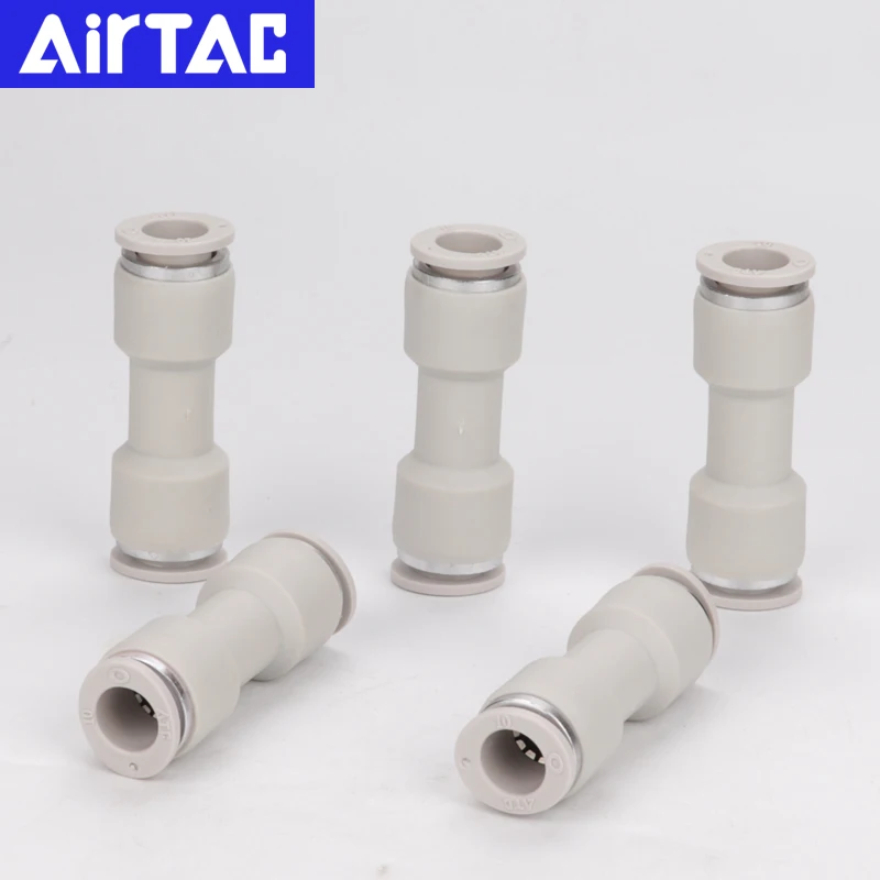 AirTac Original Pneumatic Parts Straight Pipe Fitting APU4/6/8/10/12/14/16