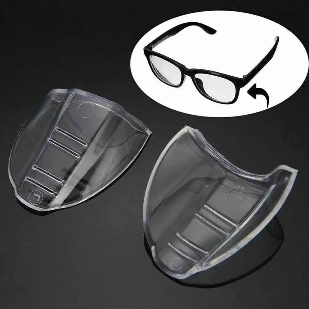 1 Pair Safety Glasses Protective Covers For Eyewear TPU Protector Flap Shields Clear Side Goggles Polyurethane Side Q7J7