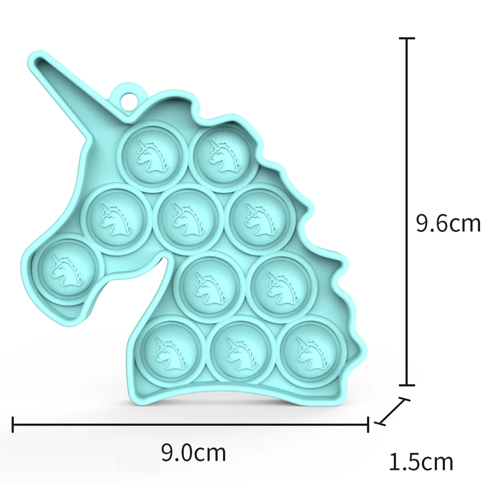 Мини-Единорог для снятия стресса, брелок для ключей, игрушки-антистресс, сенсорные детали, особые потребности, игрушки для снятия стресса с