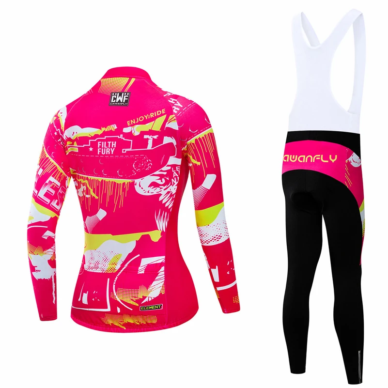 Outdoor cycling wear long-sleeved road bike spring and autumn quick-drying breathable long-sleeved suit women cycling wear