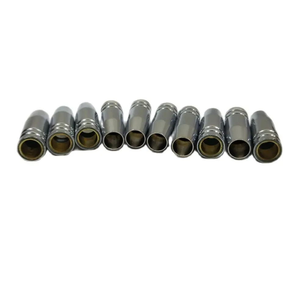 15AK 가스 노즐 10pcs 유로 스타일 미그 용접 총 팁 노즐 쉴드 컵 MB 14AK 15AK 미그 용접 토치