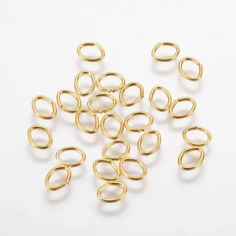 

500g Oval Iron Jump Rings Close Unsoldered Jump Rings 5.5x4.3x0.7mm for DIY Jewelry Making Jewelry Findings & Components