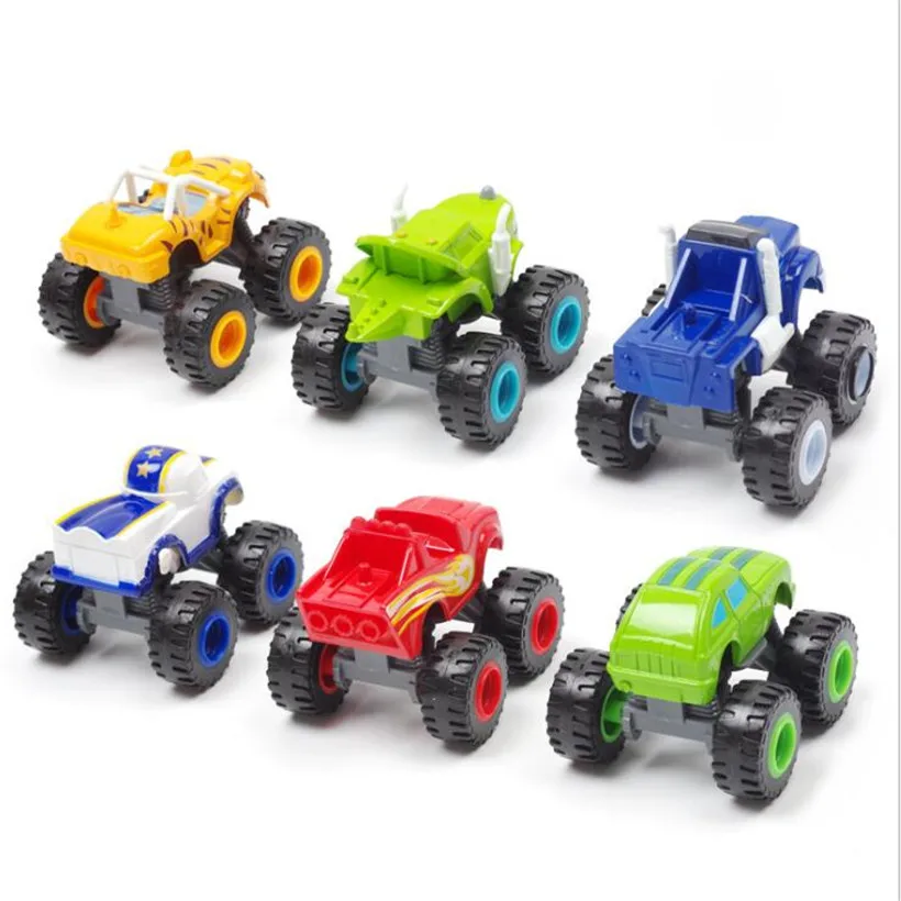 Vendita calda Anime Blaze Monster Machines Cartoon Pvc Car Toy Action Figure Model bambini regali di compleanno