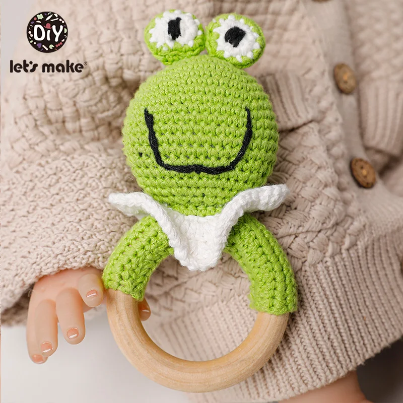 1 Móc Amigurumi Móc Bằng Voi Con Cú Lục Lạc Chuông Tùy Chỉnh Sơ Sinh Núm Vú Giả Kẹp Montessori Cho Bé Đồ Chơi Giáo Dục Cho Bé Lục Lạc Sản Phẩm