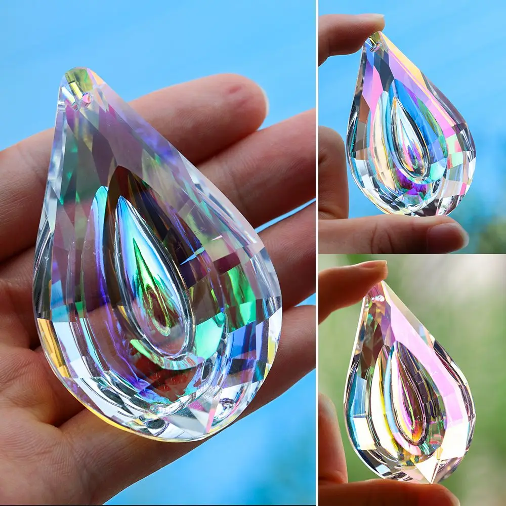 30mm Chandelier Crystal Ball Sun catcher Rainbow Maker Window Hanging Ornament Chakra Cascade Sun Catcher Home Garden Decor