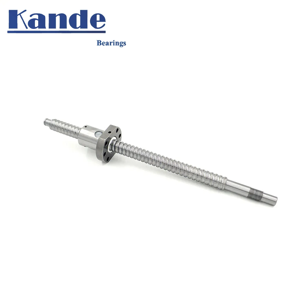 SFU1204 150 200 250 300 350 400 450 500 550 600mm C7 precision ball screw with 1204 flanged single ball nut BK / BF10 machining