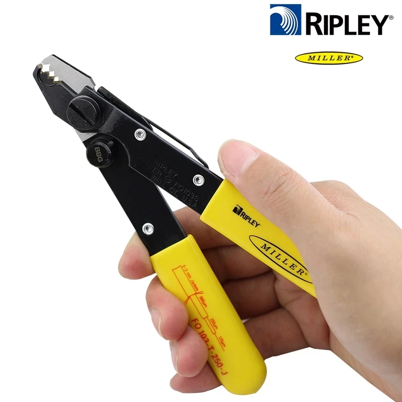 Free Shipping Original Miller FO103-T-250-J Tri-Hole three holes Fiber Optical Stripper for 250um 900um and 2-3mm Jacket remove