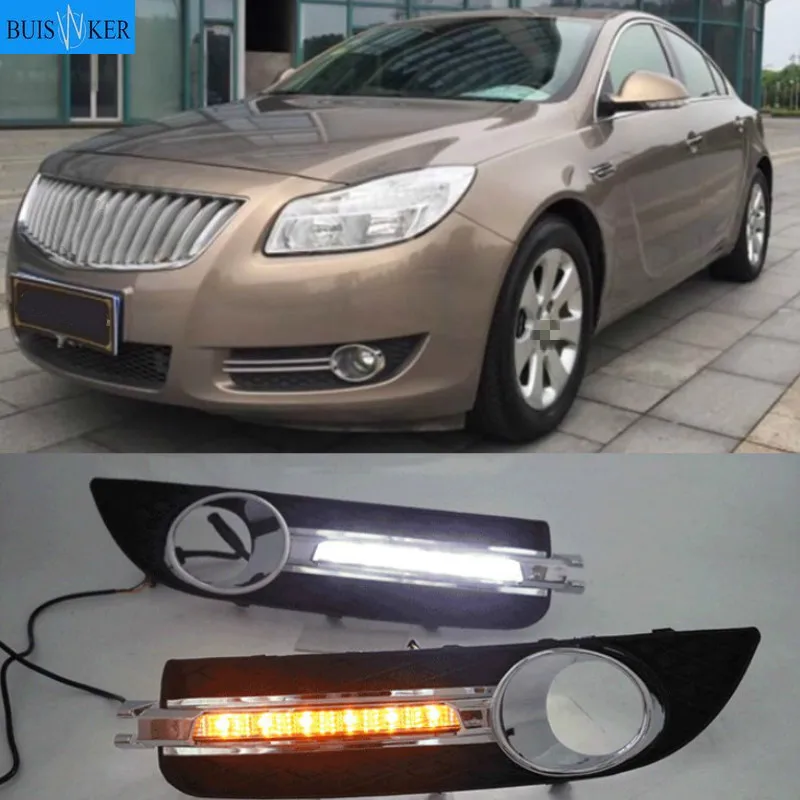 

2PCS LED DRL Daytime Running Light Daylight With Turn Signal Lamp For Buick Regal 2009-2013