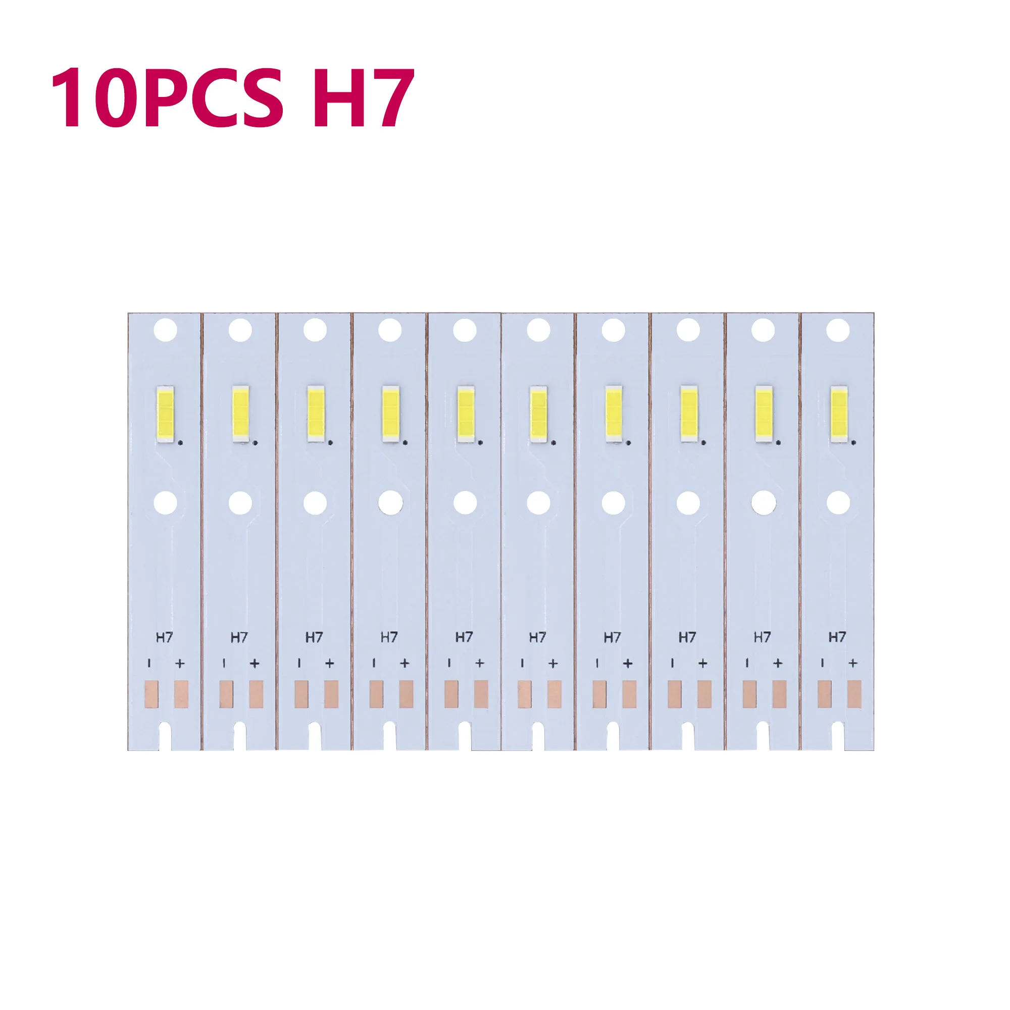 10PCS A Lot H1 H3 H7 18W 9-10V Auto Bulb Headlamp 6000K Natural White Lights High Power Led Car Headlight Repair Parts For DIY