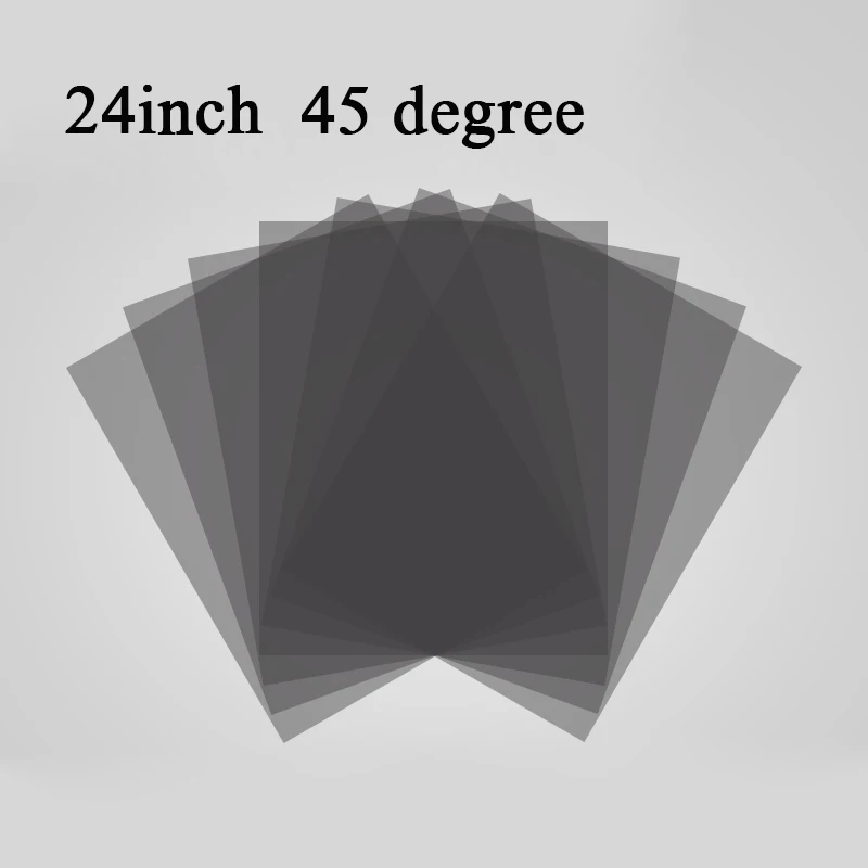New 24inch 24 inch 0/45/90 degree Glossy LED/LCD Polarizer Polarizing Film for LCD LED IPS Screen for TV LCD Monitor Super clear