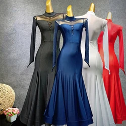 Ballroom Competition Dresses Standard Modern Dance Costumes Waltz Tango Jazz Performance Outfits Women Evening Party Gown