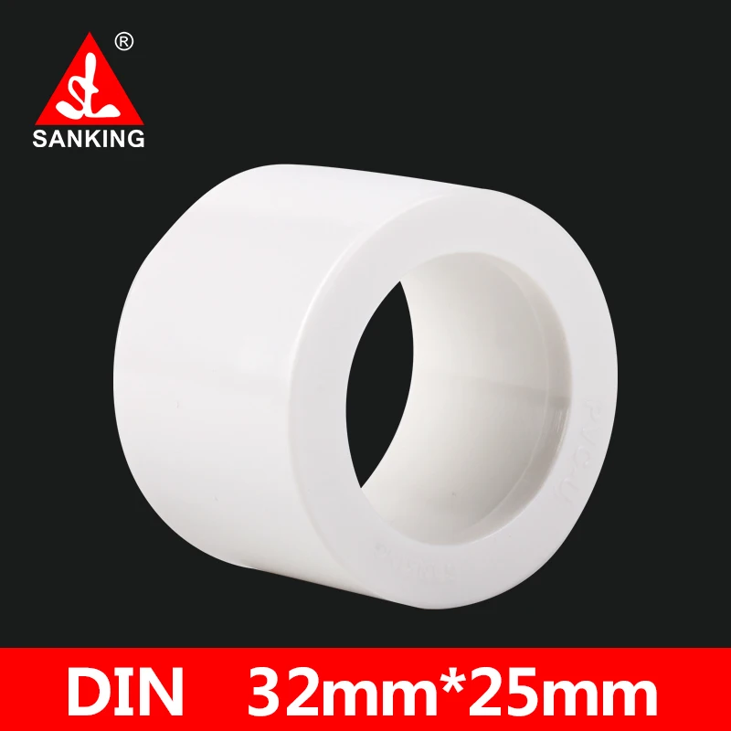 Sanking UPVC 32mm*25mm Reducing Bushing  PVC joint Connectors Garden Irrigation Water Pipe Fittings Tube Adapter