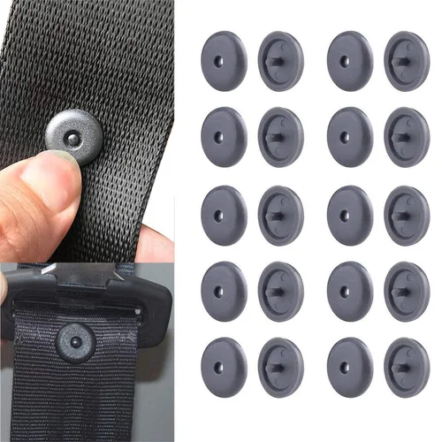 Botones de tapón para cinturón de seguridad de coche, hebillas de seguridad de límite Universal antideslizantes, retenedor de piezas de coche, accesorios para automóvil, 10 Uds.