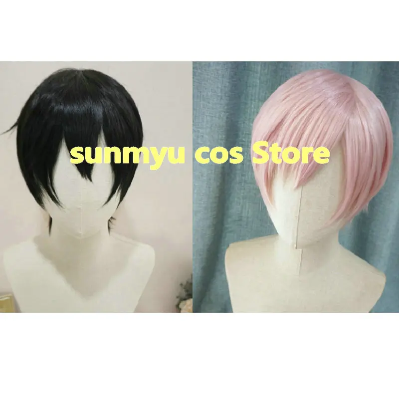 

Ten Count 10 Shirotani Tadaomi Kurose Riku Pink Black Wig Hairwear Cosplay Halloween