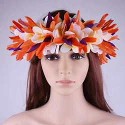 Free Shipping HL0051B 25pcs/lot 64CM Artificial Silk Flower Headband Haku Hair Accessories Hawaii Dance Party Women Headwear