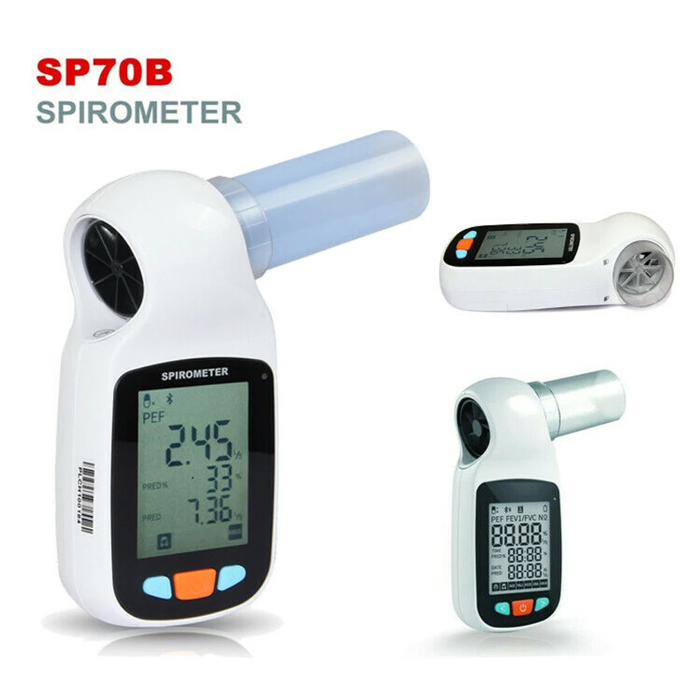 CONTEC SP70B Digital Spirometer Bluetooth Espirometer Lung Volume Device with Phone APP Android & IOS APP