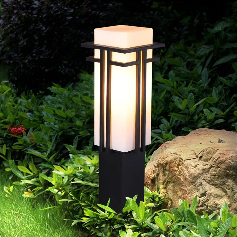 

OUFULA Outdoor Lawn Lights Modern Garden Lamp LED Waterproof IP65 Home Decorative For Villa Duplex