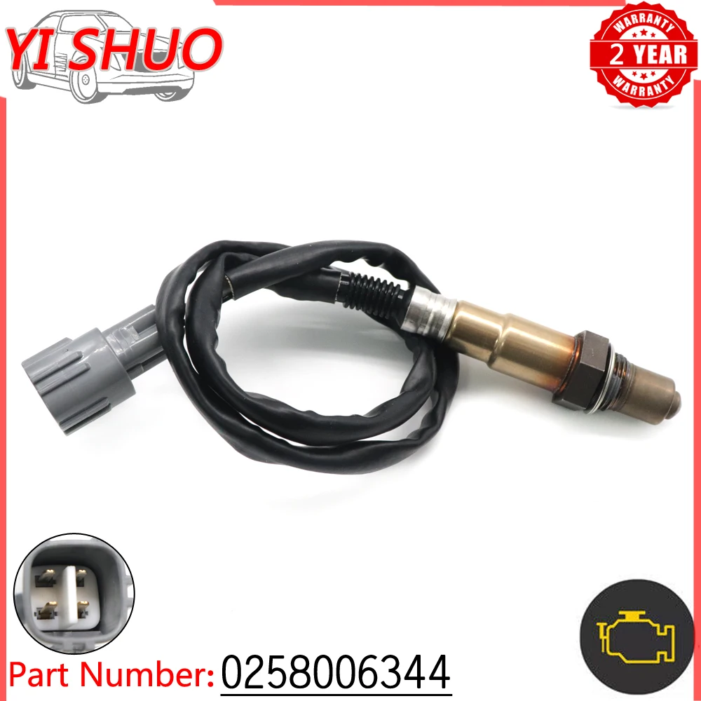 Car 0258006344 Air Fuel Ratio Sensor Lambda O2 Oxygen Sensor For Toyota Yaris Hatchback 1.0L 2003 89465-0D010