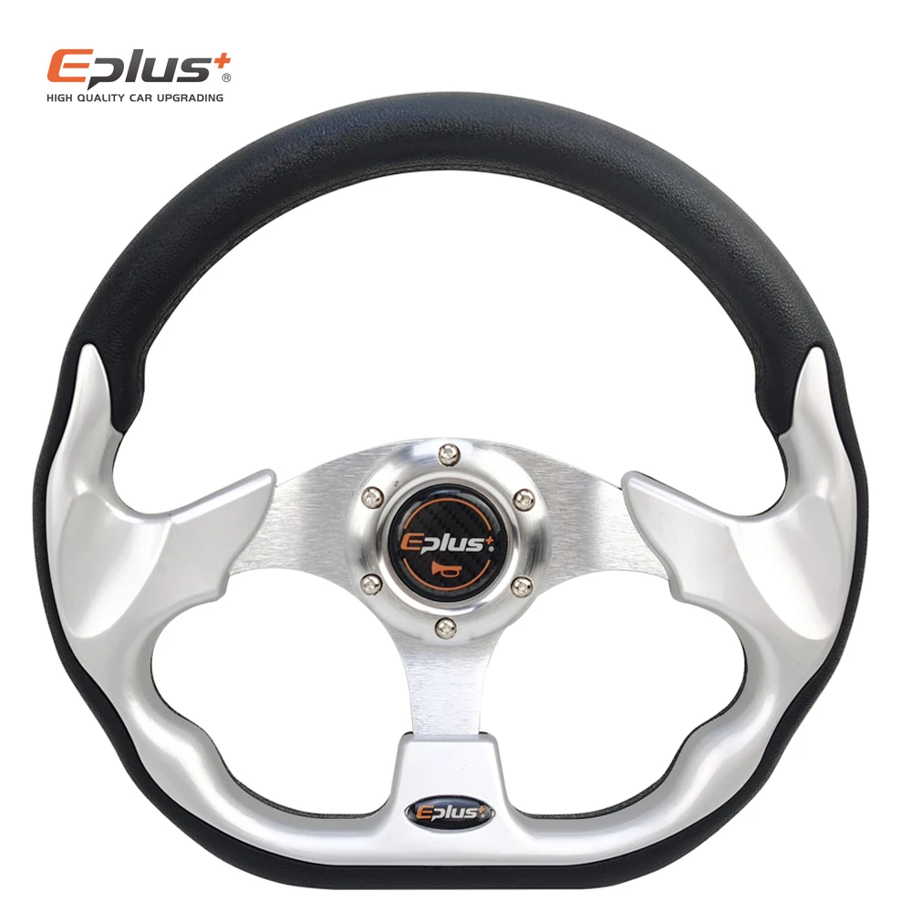 EPLUS Car Sport Steering Wheel Racing Type High Quality Universal 13 Inches 320MM Aluminum PU 4Color D Styling