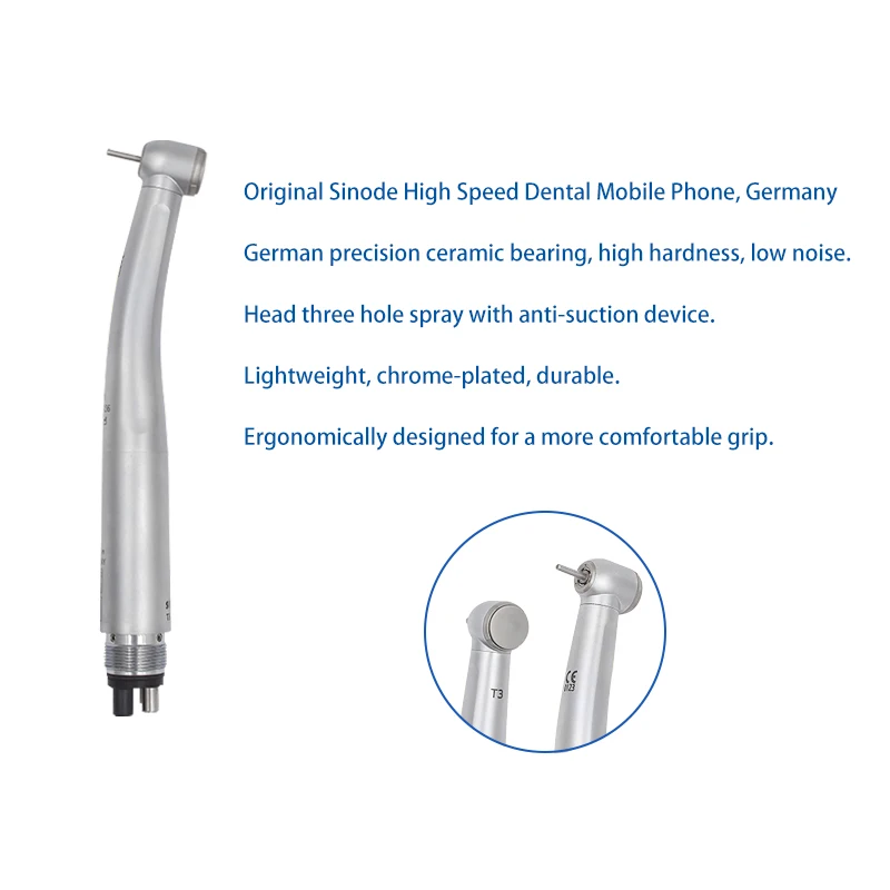 Szybka rękojeść turbinowa T3 Racer 2/4 otwory Standard/Torque Narzędzia stomatologiczne Artykuły stomatologiczne Wysokiej jakości oryginalna fabryka