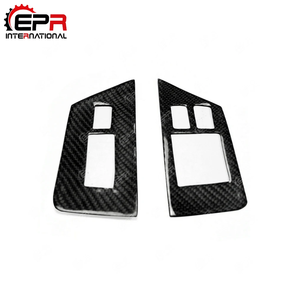 For Nissan R35 GTR Carbon Fiber Window Switch Control Panel RHD GT-R Tuning Window Control Cover For GTR R35(Also Fit R35 MY17)