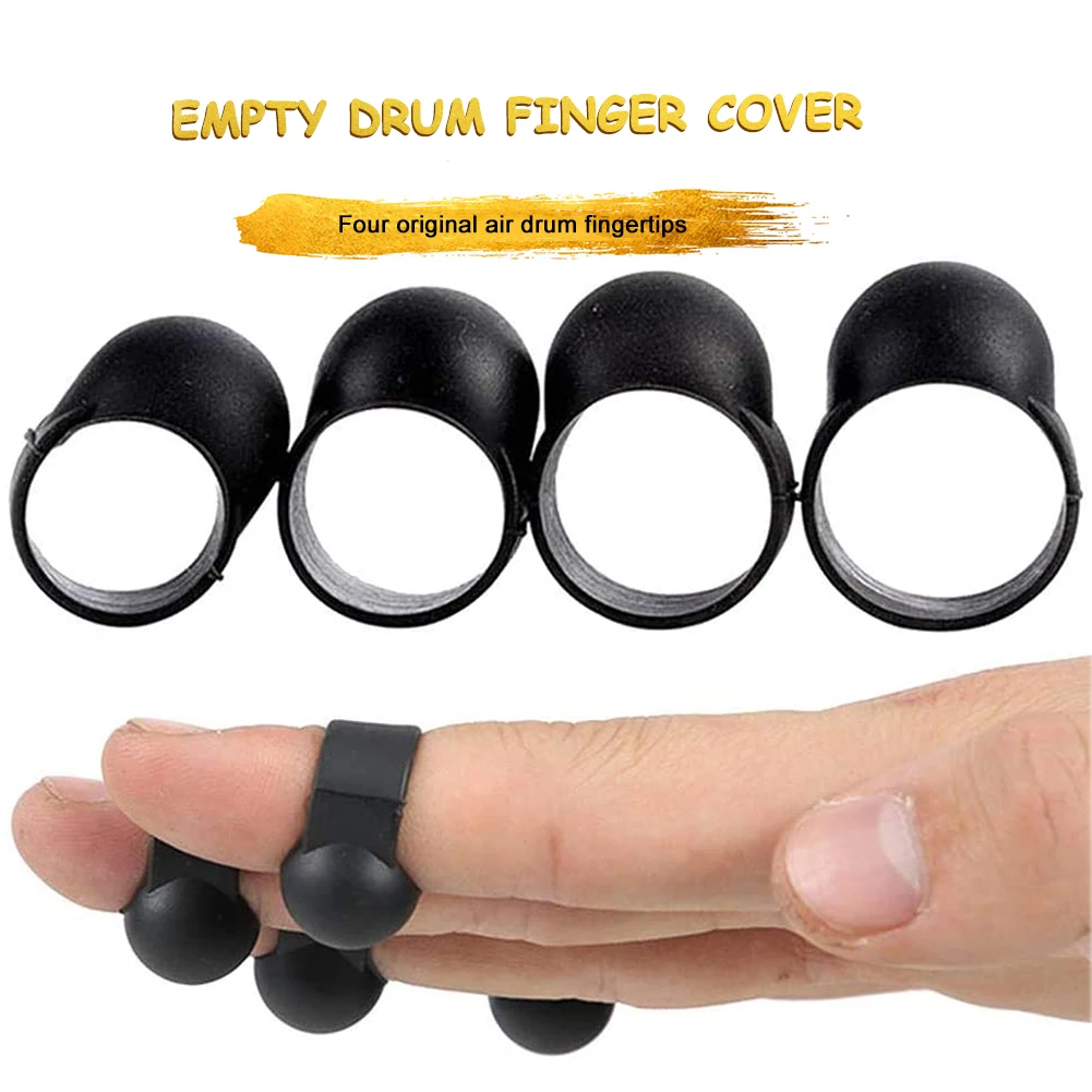 9pcs/Set Steel Tongue Drum Finger Picks Drumstick Finger Sleeves Handpan Percussion Drumsticks Stick Tongue Drum Accessories