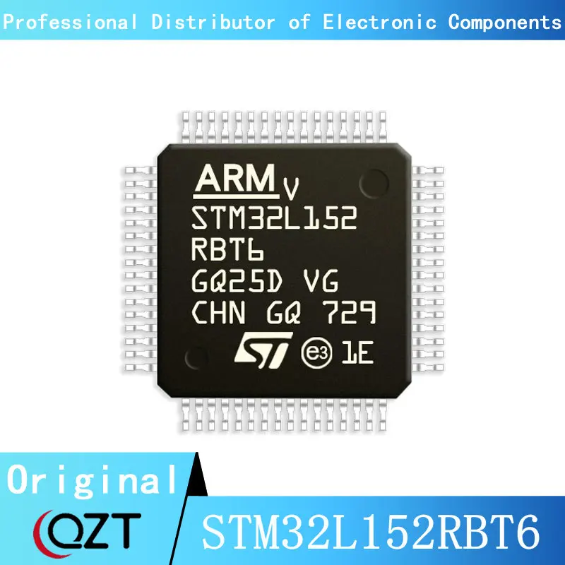 Chip de microcontrolador STM32L152 STM32L152RB STM32L152RBT6, LQFP-64, Nuevo punto, 10 unids/lote