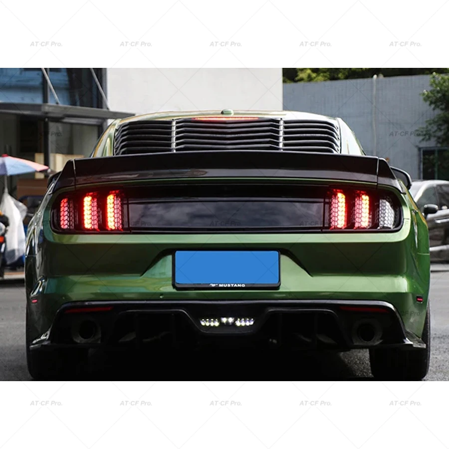 غطاء خلفي للسيارة طقم غطاء لوحة Decklid عالي الجودة ABS لامع أسود اكسسوارات السيارات لفورد لموستانج 2015-2020