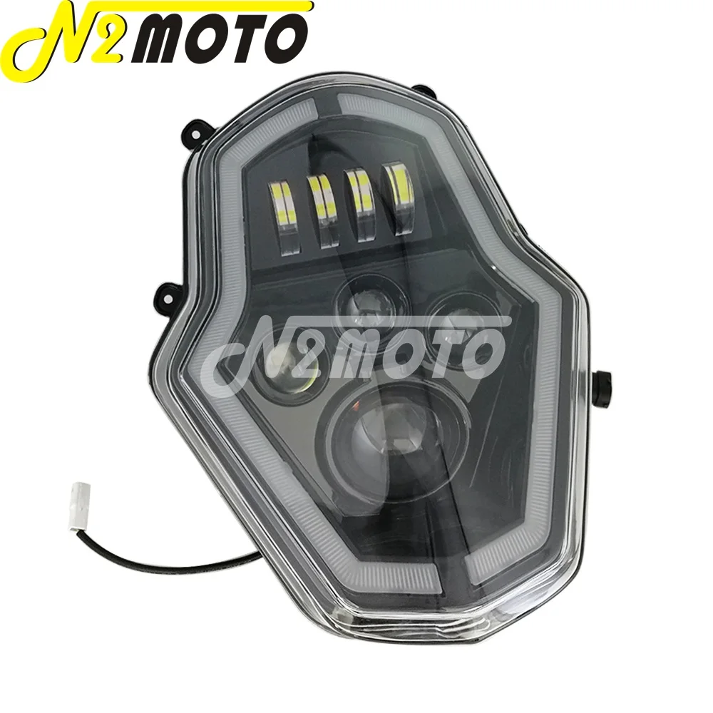 Travel Adventure LED Headlight Replace Assembly Auxiliary LED Running Light for KTM 1190 1050 1090 1290 ADV 2015-2018 Hi/Lo Beam