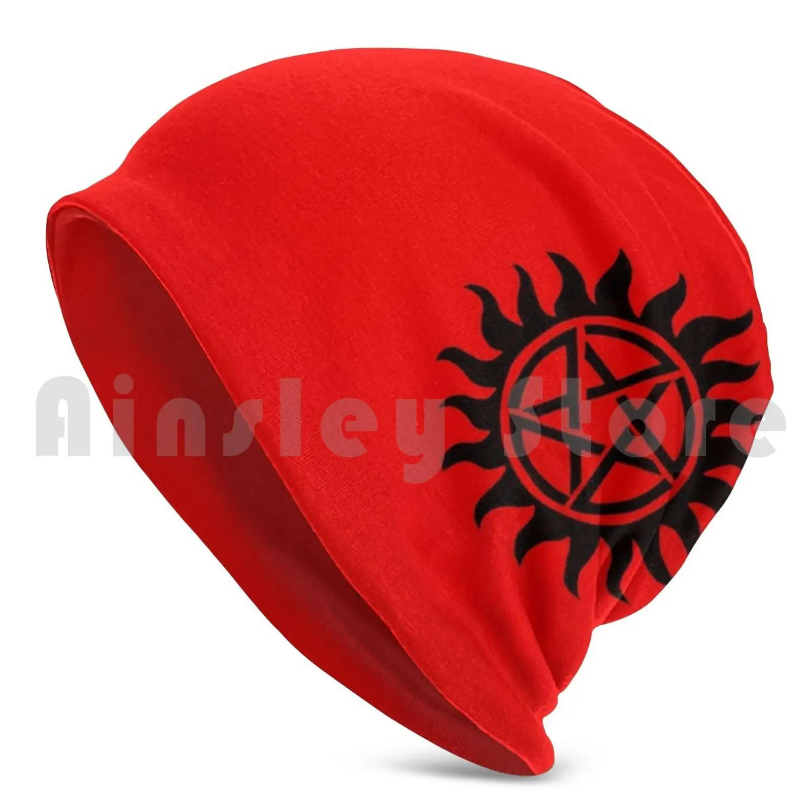 Supernatural Anti-Possession Beanie Hedging Cap DIY Print Cushion Supernatural Anti Possession Devil Spn