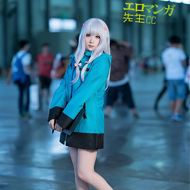 Cosplay Full Set Wig Clothing High Quality Eromanga Sensei Anime Cosplay Halloween Costume Women's Izumi Sagiri