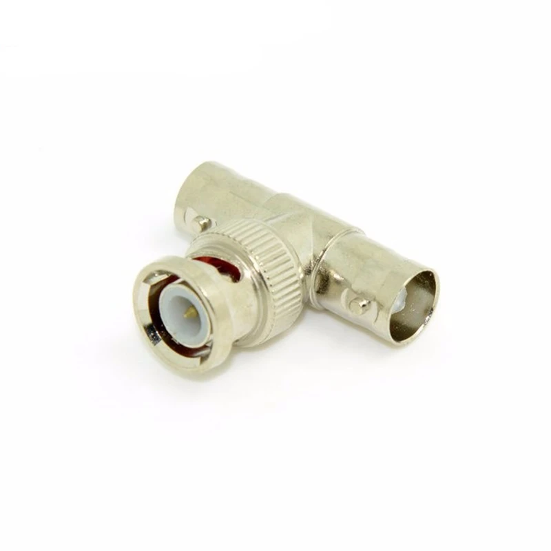 

10pcs/Lot BNC Female to Dual 2 Female F Jack Triple T type Coaxial Adapter Connector Splitter