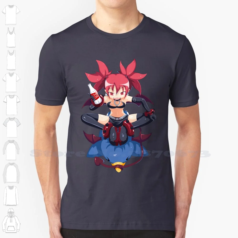 Etna : Vintage Tshirt T Shirts Etna Disgaea Hour 2 3 4 Netherworld Hell Laharl Flonne Spear Prinny