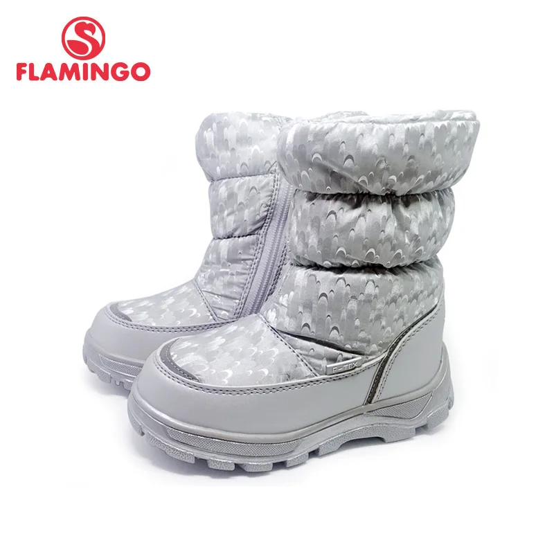 FLAMINGO Winter Wool Keep Warm Shoes Anti-slip Children High Quality Snow Boots for Girl Size 27-32 Free Shipping 202M-G5-2019