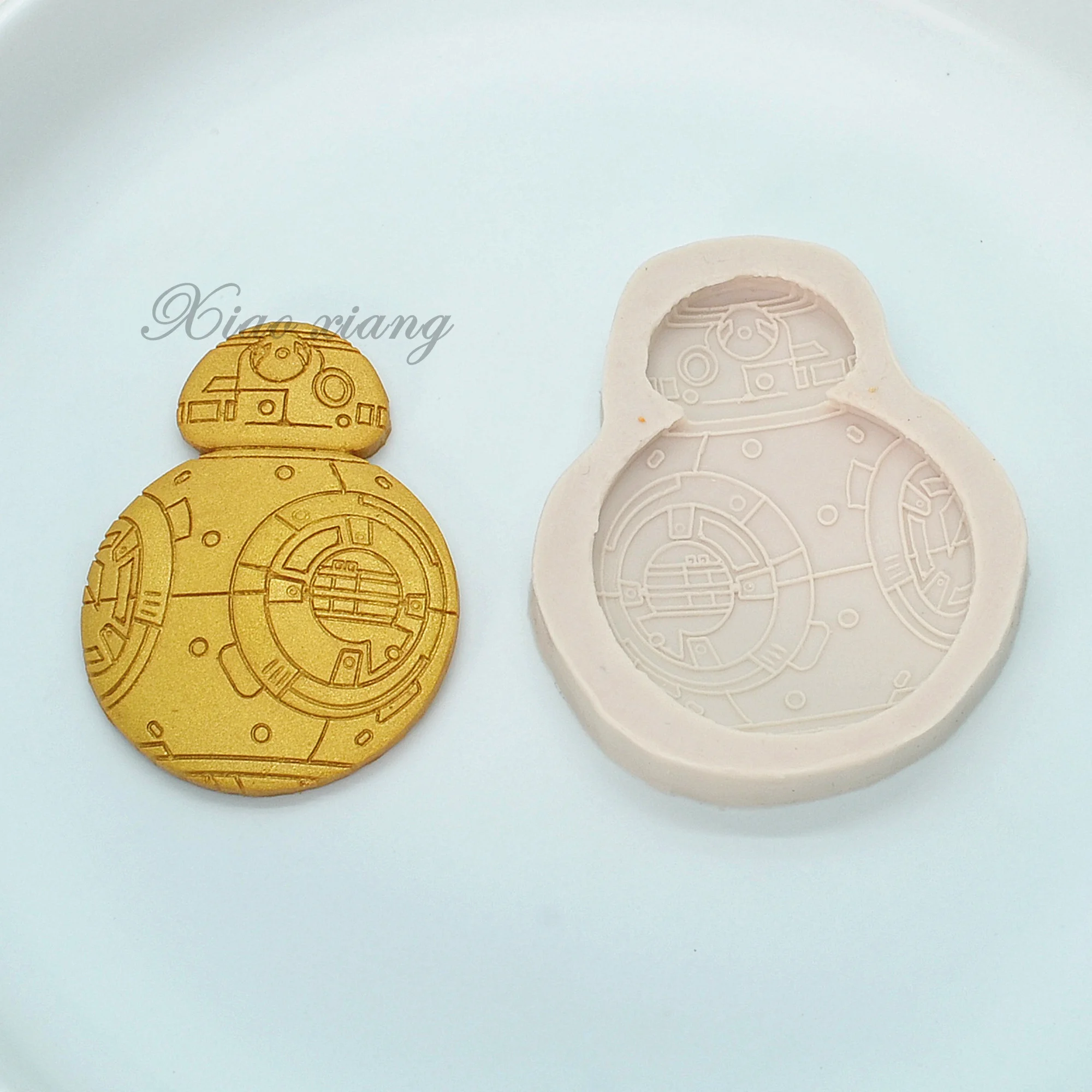 robots silicone mold Resin kitchen Baking tools DIY chocolate cake dessert bread fondant mold for Cake Decorating Tools M807